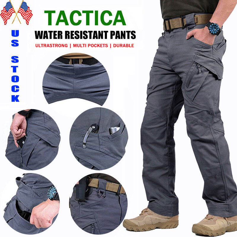 US Soldier Tactical Pants Waterproof Men Cargo Work Pants Outdoor Combat Pant