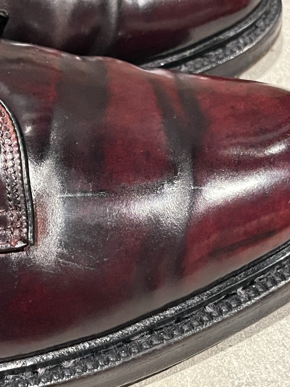 Rare Alden x Abercrombie & Fitch 1960’s Color 8 Shell Cordovan PTB 8.5 E V-Cleat