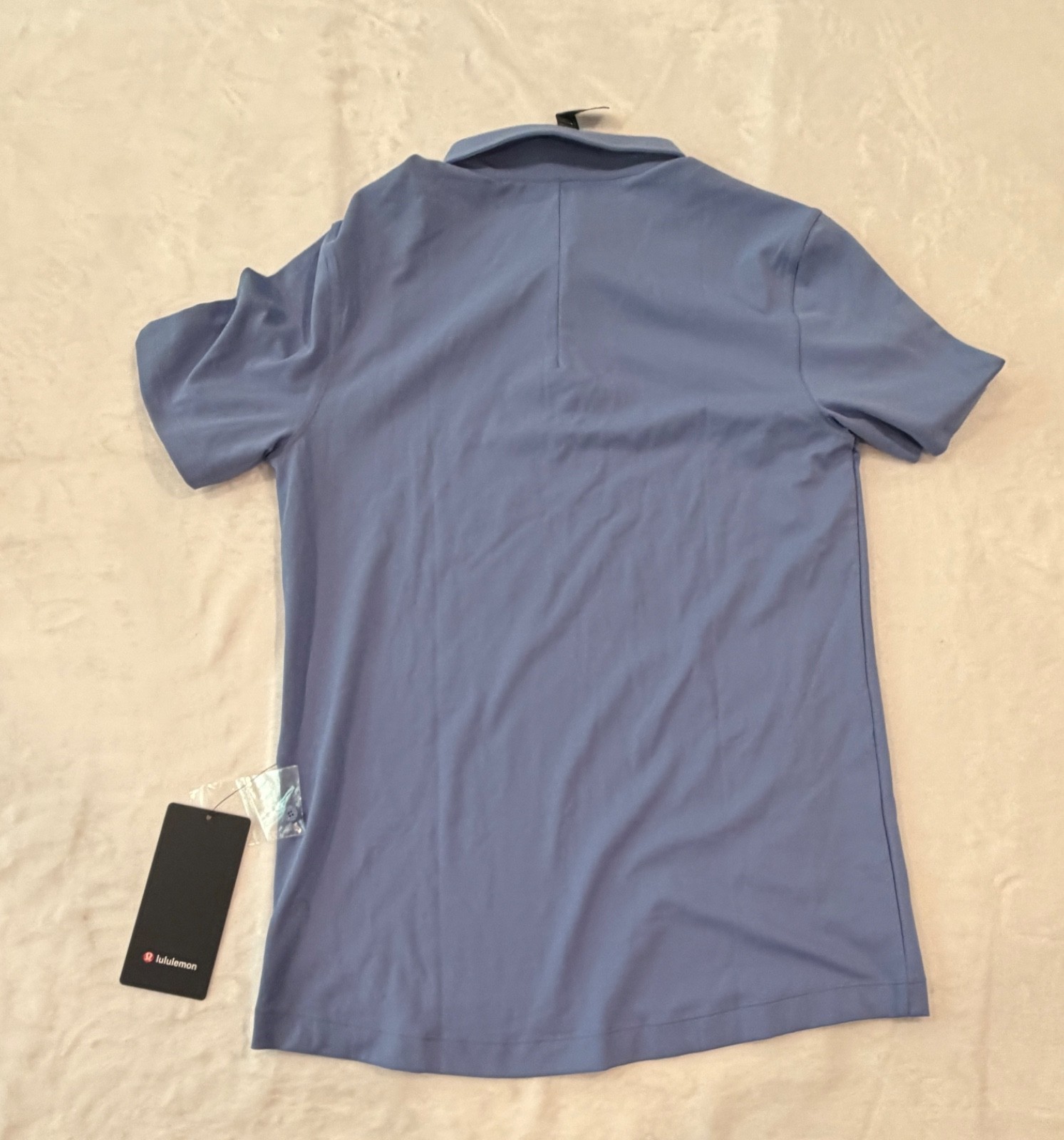 Lululemon Mens ShowZero SlimFit Polo Shirt Sz Small PREB Blue