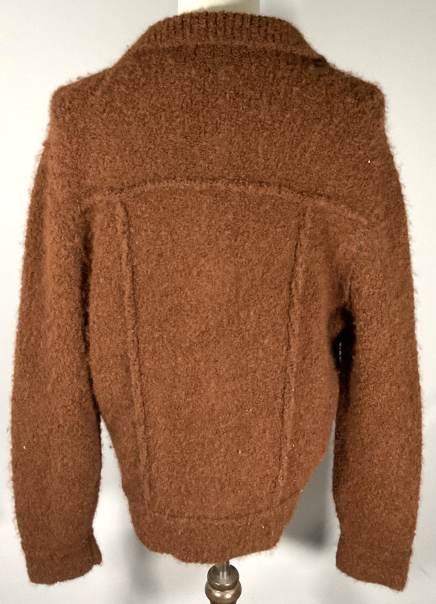 Dsquared2 Knit Worker Men’s Size L Brown Jacket NWOT
