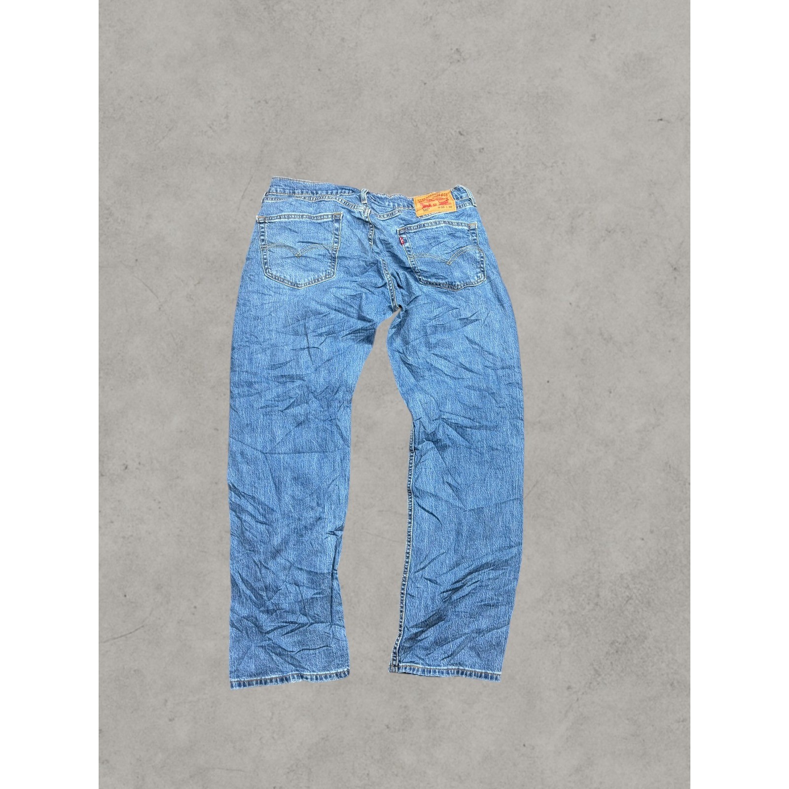 Levis 559 Relaxed Straight Mens Jeans Blue Denim Medium Wash 33×30