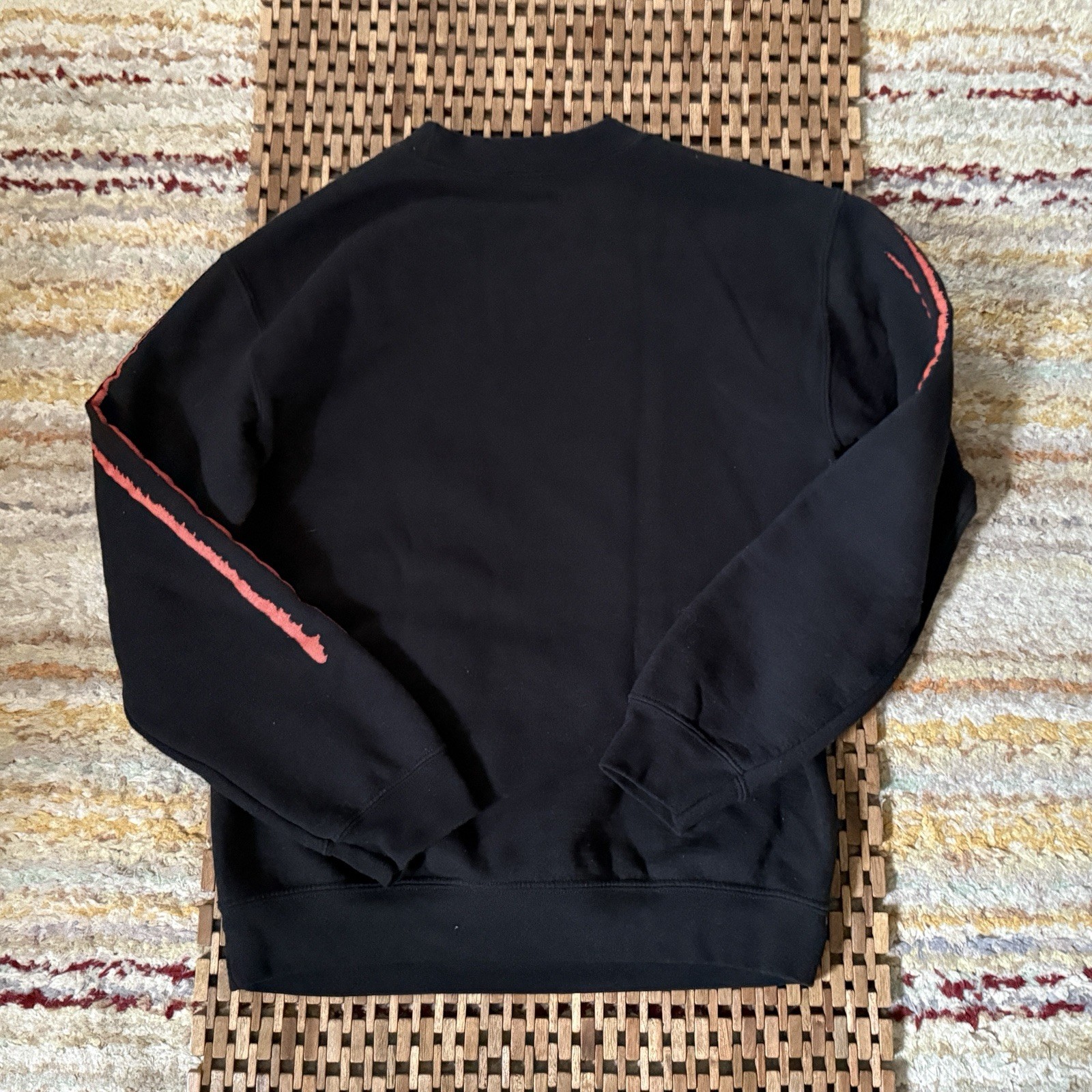 Rucking Fotten Back To The Future Mens Small Black Graphic Crew Neck Sweatshirt