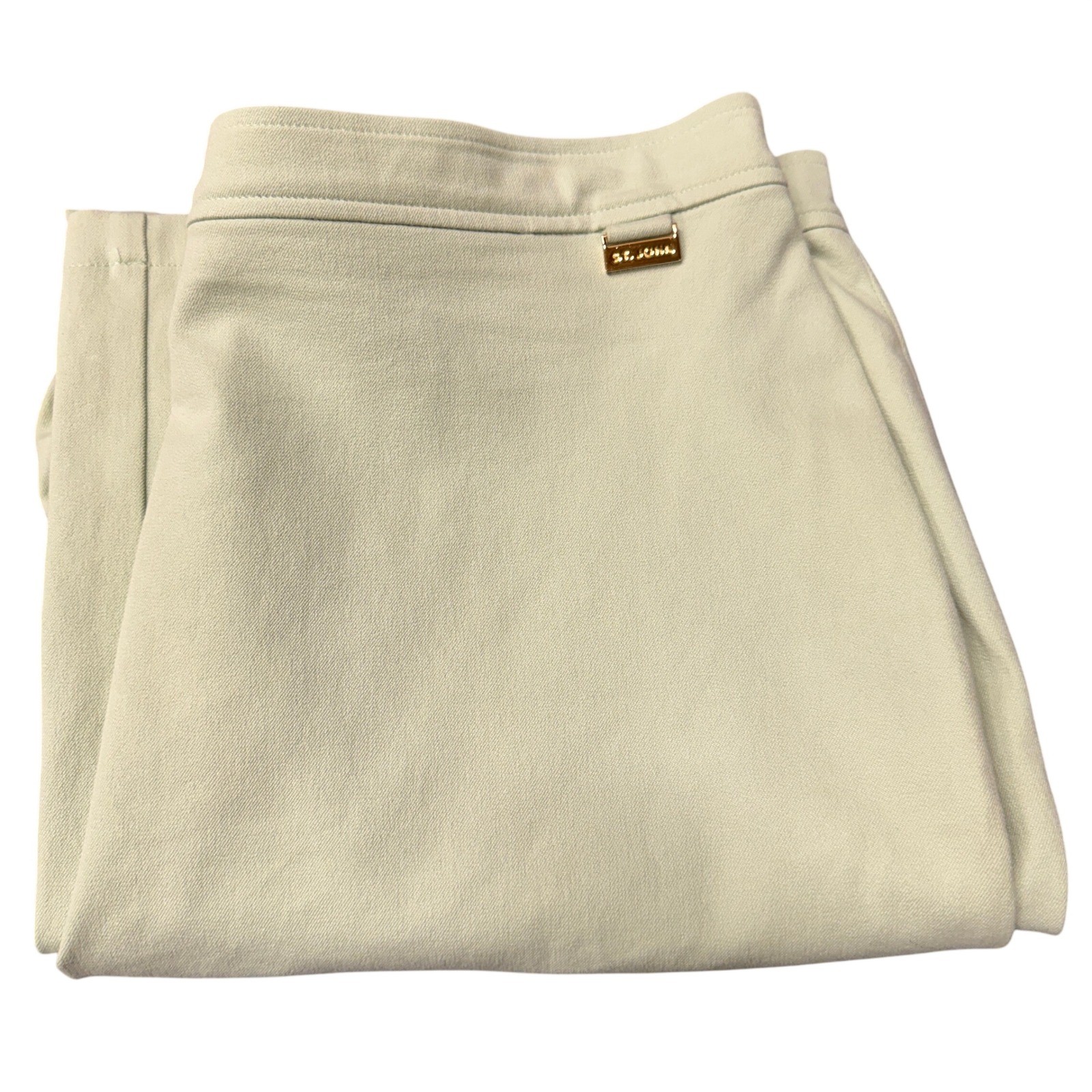 St John Sport Pants Womens 16 (37×31 ACTUAL) Straight Leg Pale Green Trousers