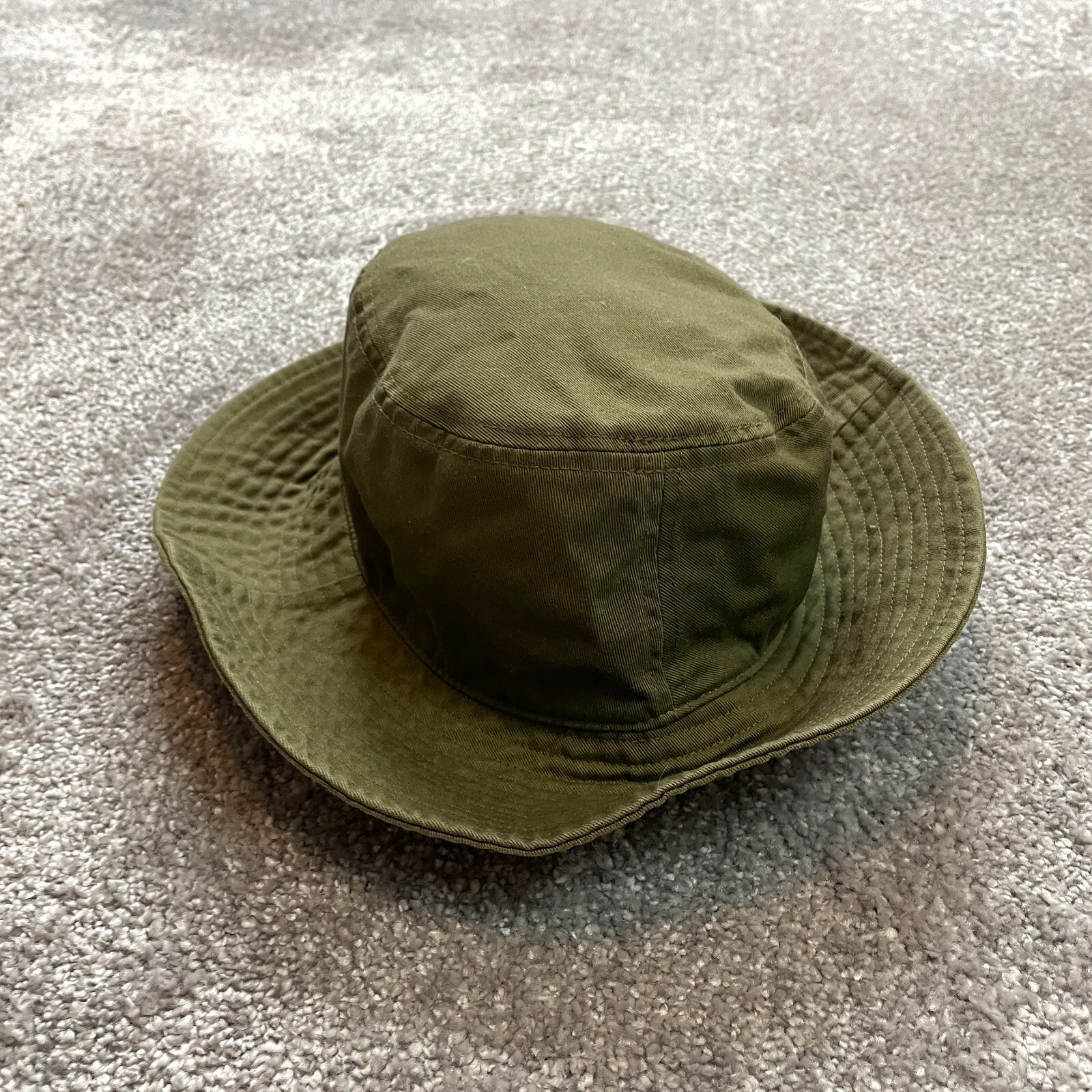 Universal Thread Bucket Hat Adult One Size Army Green Adjustable Tie Cotton Cap