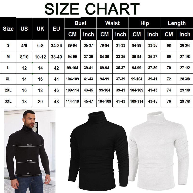 Men High-Neck Mock Turtleneck Ultra-Soft Undershirt Top Long Sleeve Pullover