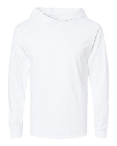 MEN HOODED T SHIRT LIGHT WEIGHT OUT DOOR WORK HOODIE LONG SLEEVE ACTIVE T-SHIRT