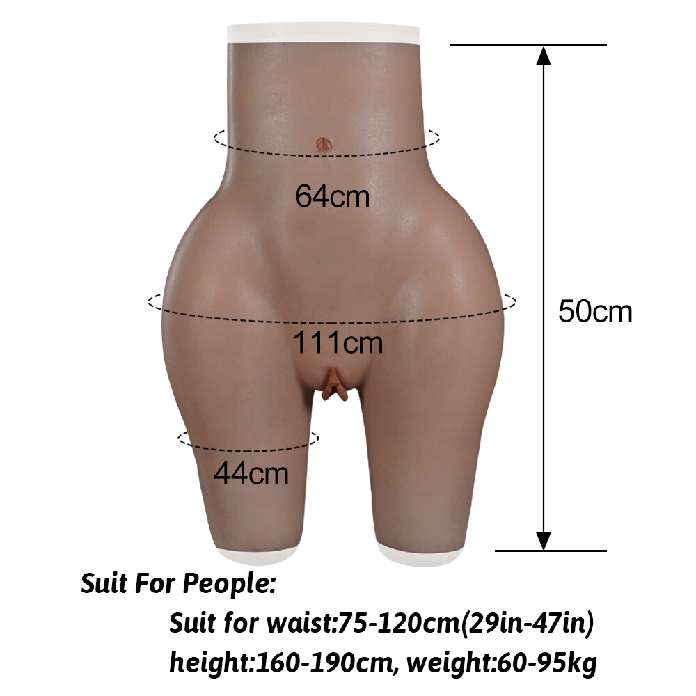 Realistic Silicone Vagina Pants Hip Buttock Thicken Panty For Crossdressers