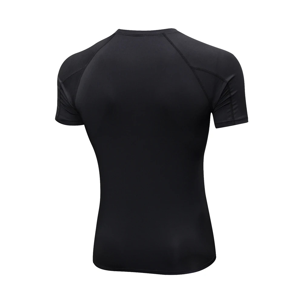 Short Sleeve Compression Shirt Men Quick Dry Workout Shirts Gym Base Layer Tight