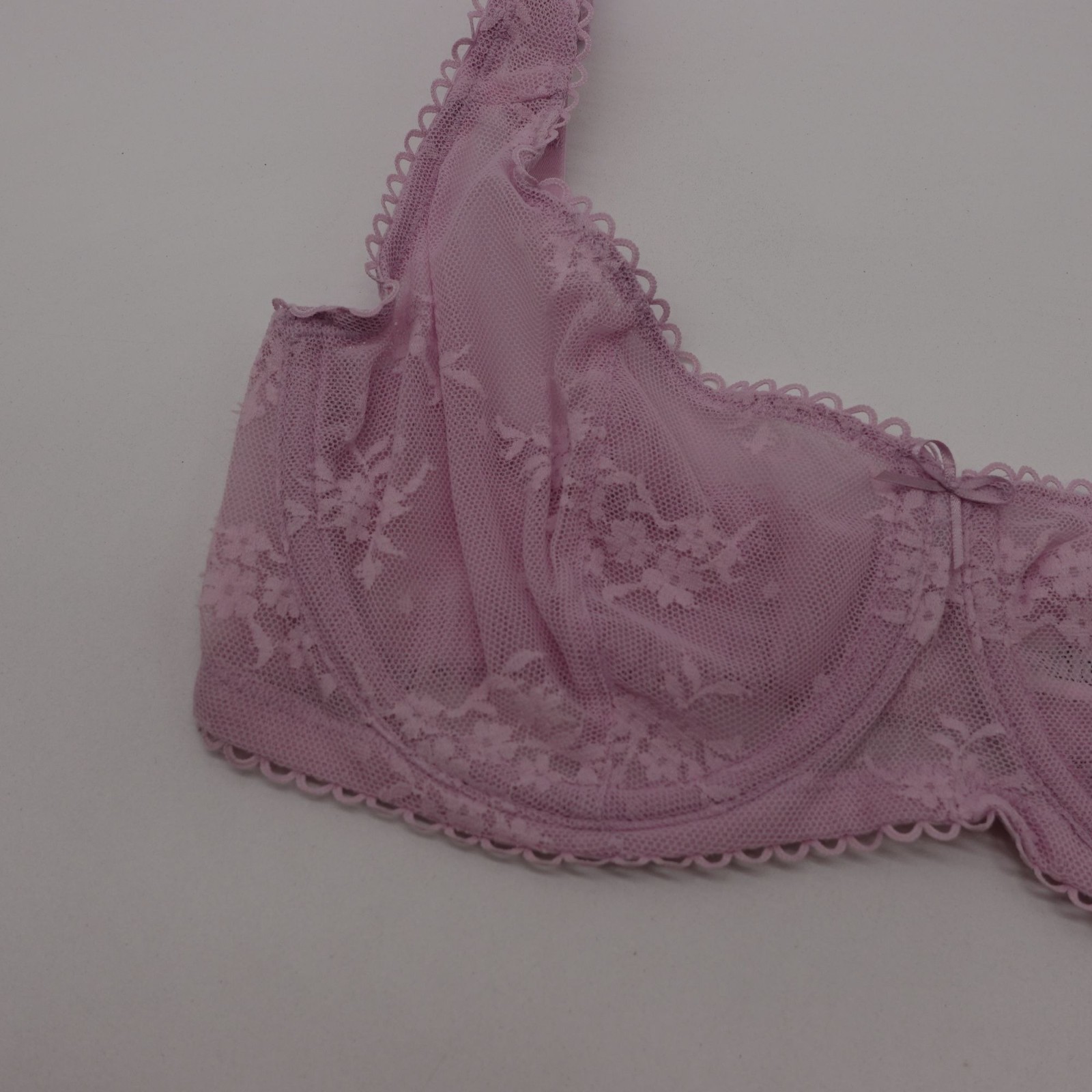 NEW Wild Fable Women’s Lace Unlined Balconette Bra Lilac Purple Size 34C
