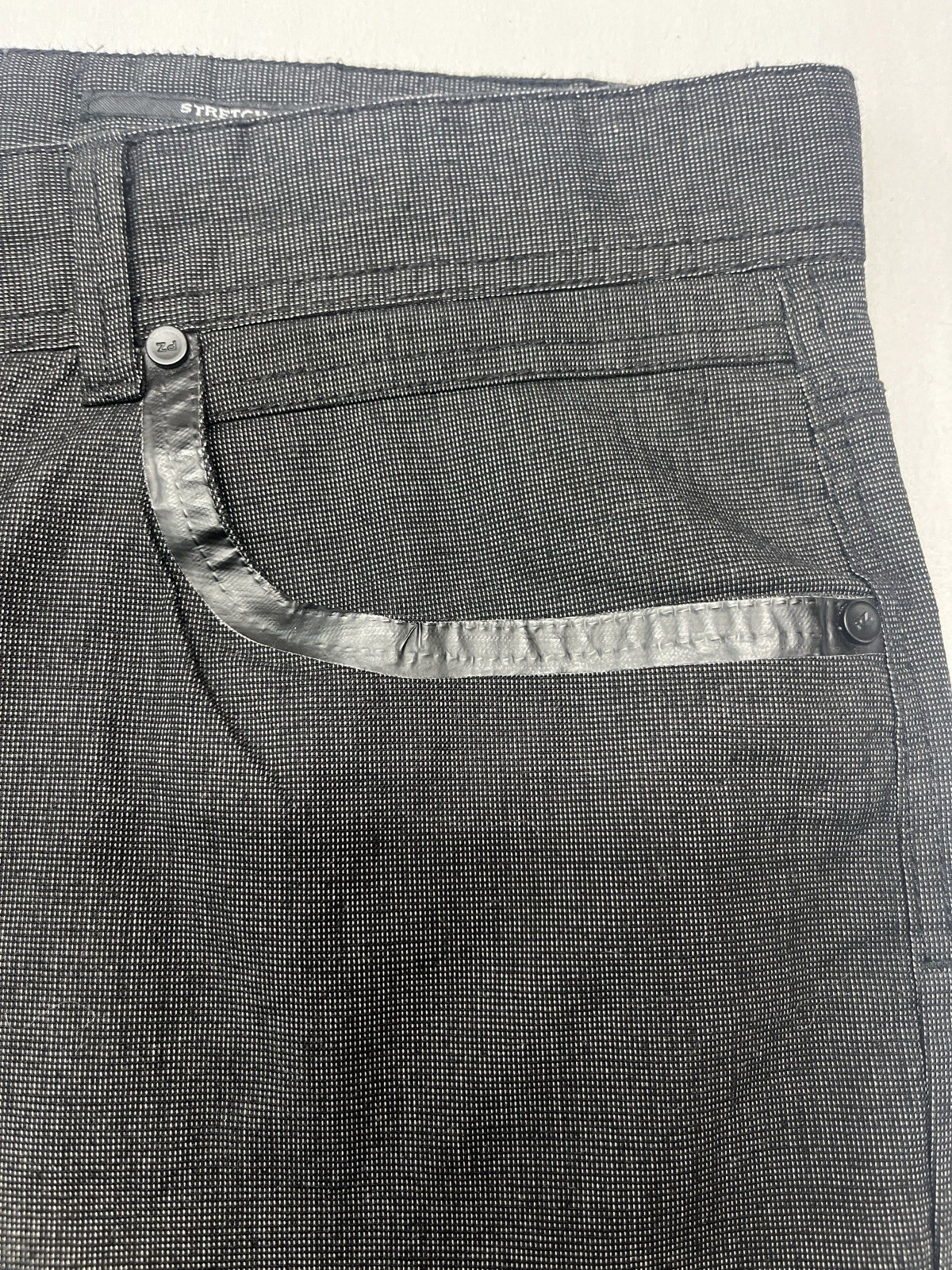 Point Zero Men’s plus Relaxed Straight leg pants in Dark Charcoal 48×34 1341