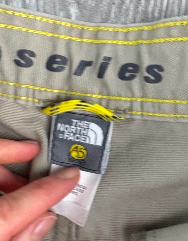 The North Face Men’s 38 Khaki Tan Outdoor Hiking Belted Inseam 32 Pants Y2K