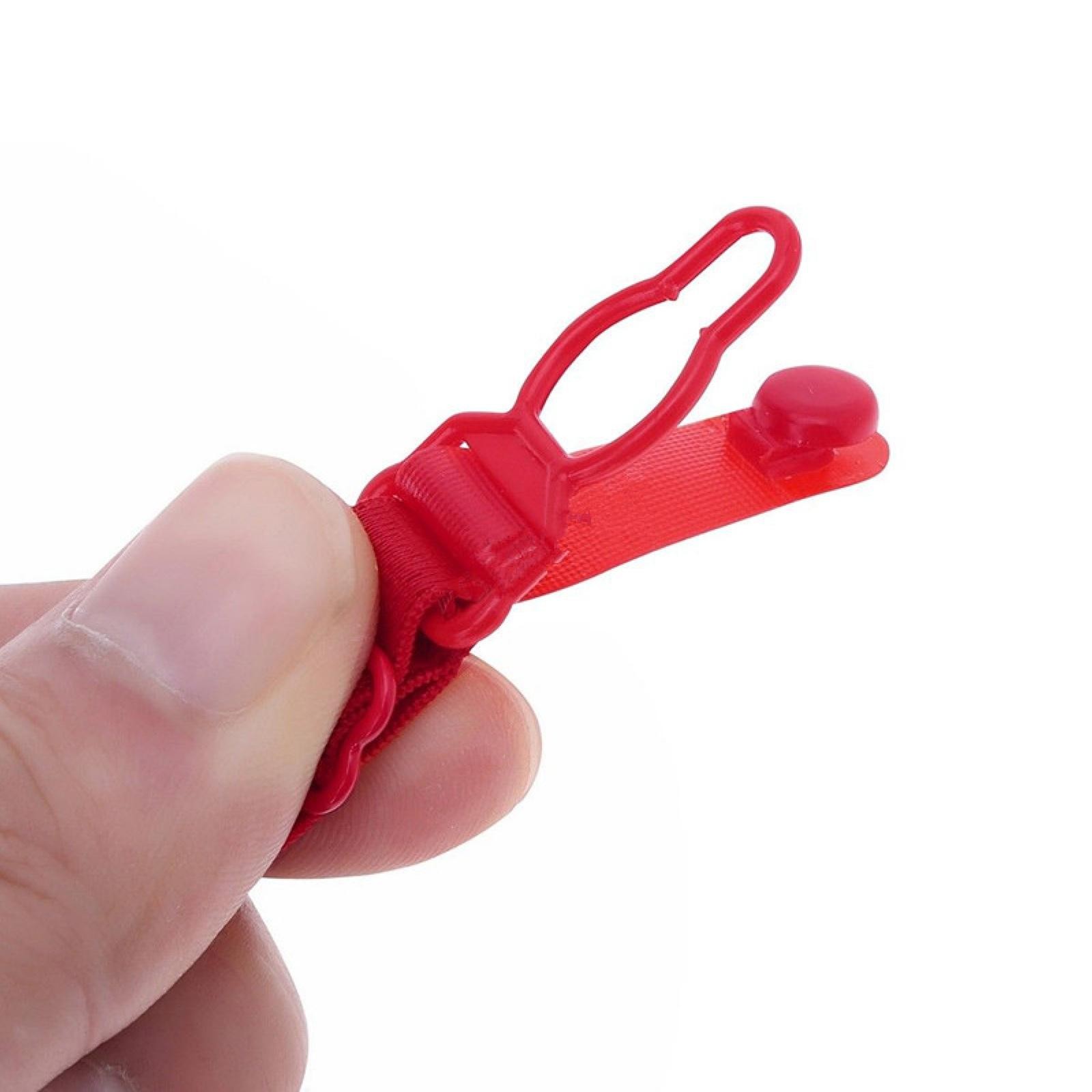 5pcs Women Elastic Band Non-Slip Adjustable Bra Straps Holder with Clip E