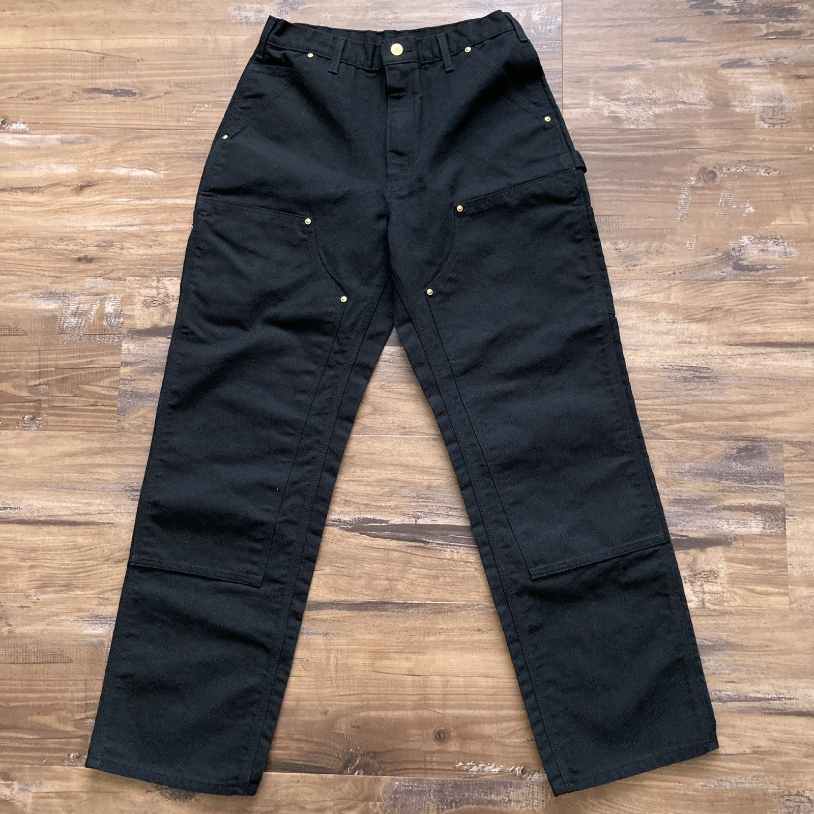 Carhartt B01 BLK Double Knee Work Pants Mens 32×32 (Fits 31×31) Loose Fit