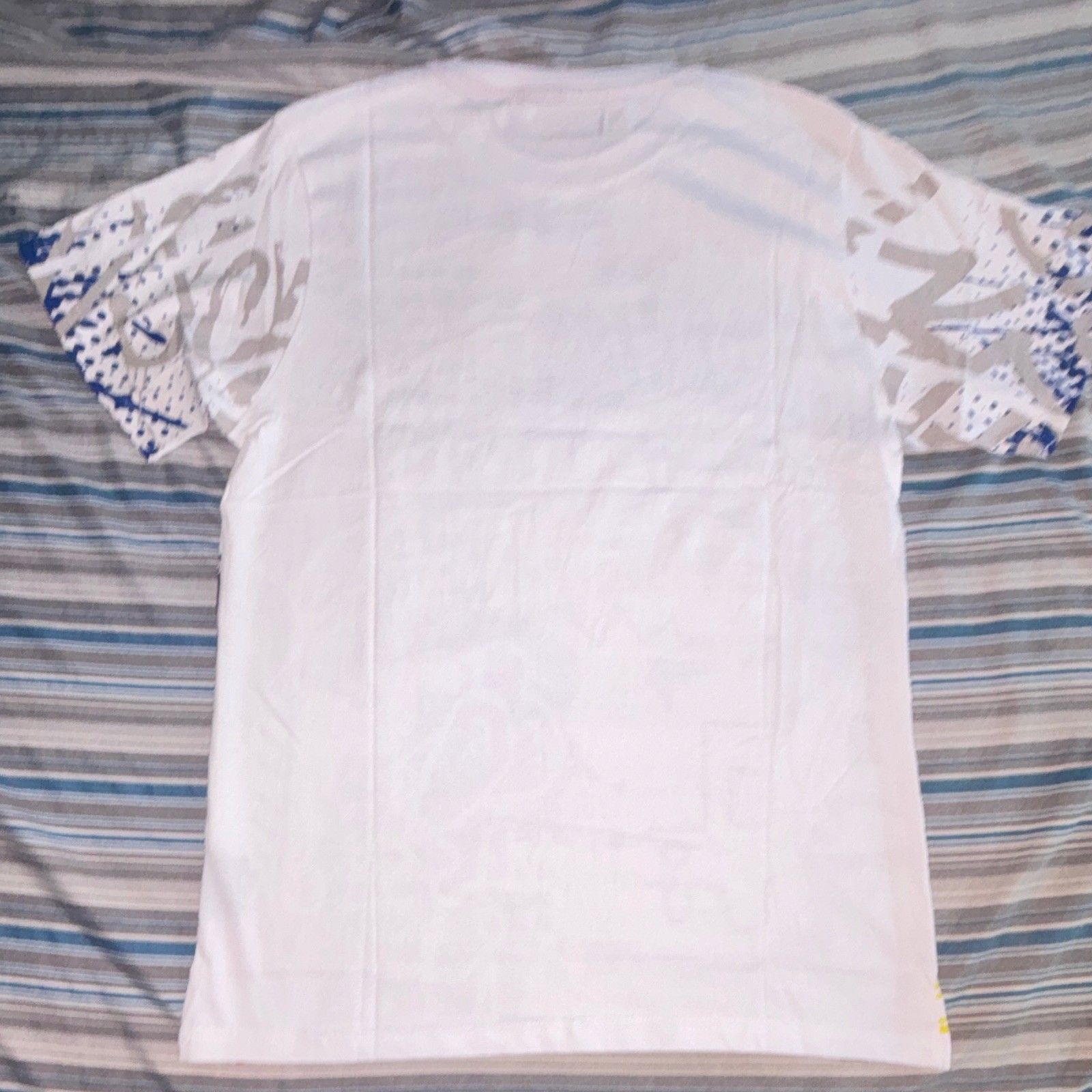 Contender Men’s M White Crew Neck Short Sleeve Graphic Logo T-Shirt Music Art