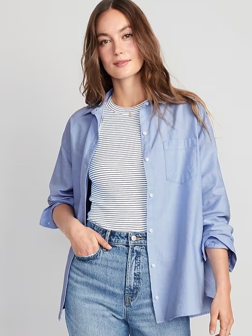 Old Navy Boyfriend Shirt Medium