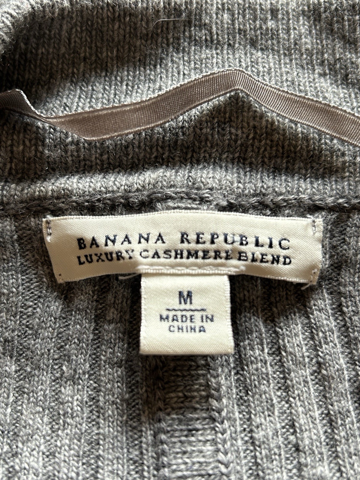 Banana Republic Cardigan Women’s Medium Gray Open Batwing Sleeves Boho Preppy