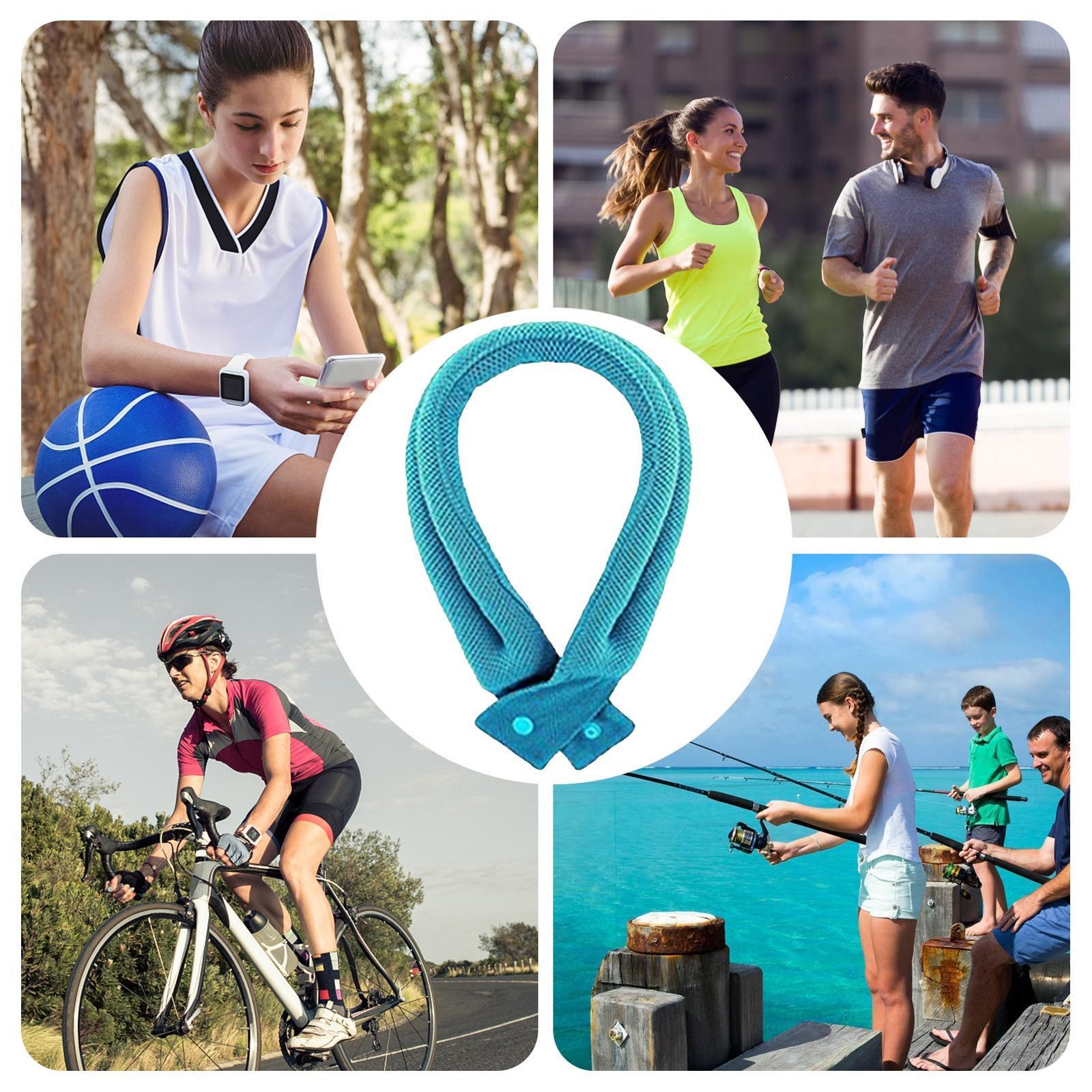 Neck Cooling Wraps Hot Weather Cooling Cool Down Neck Scarf