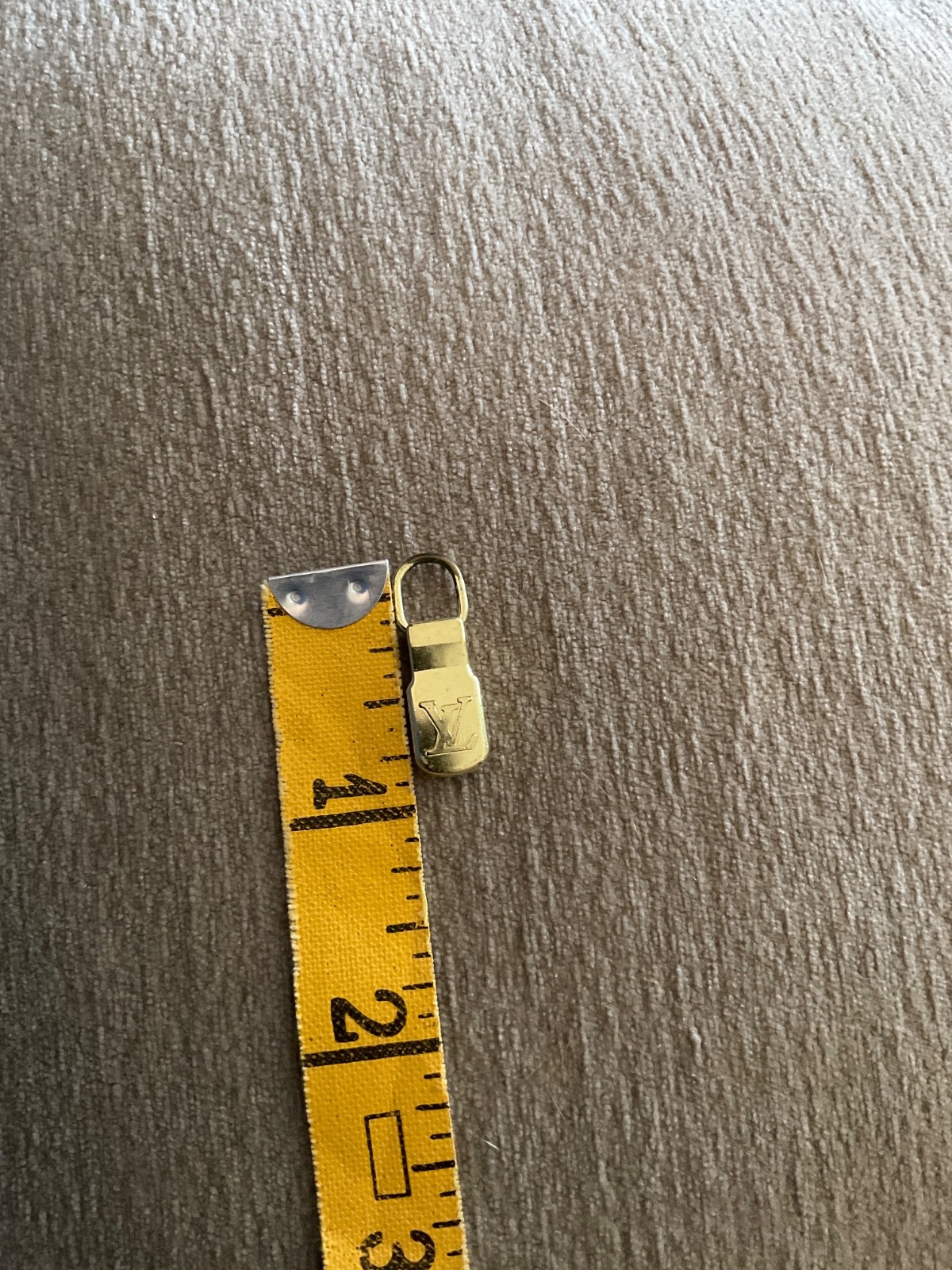 Louis Vuitton Metal Brass Zipper Pull Vintage Repair Reuse Replace Crafts