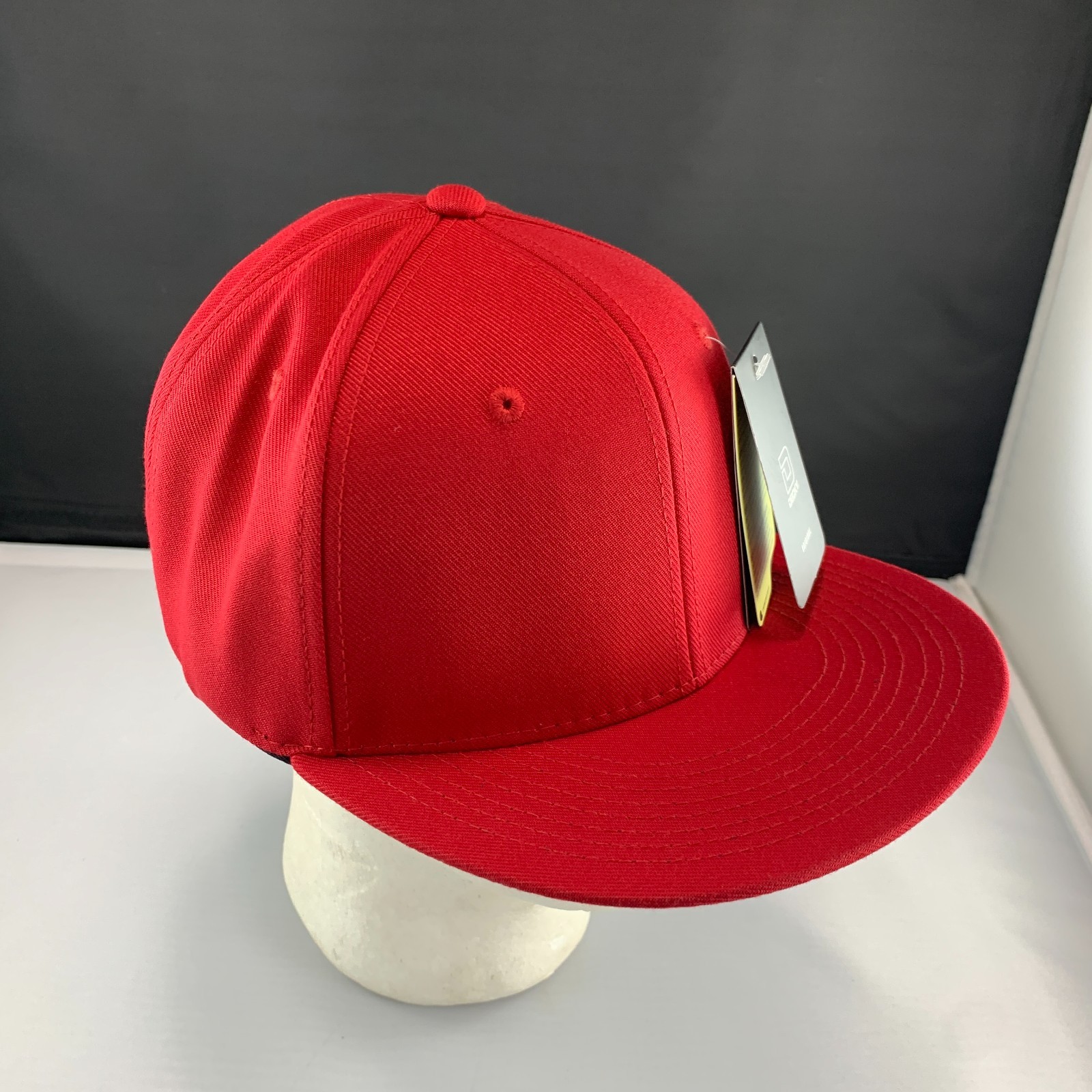 New Decky 6020 Snapback Hat Acrylic Blank Flat Bill High Crown One Size Cardinal