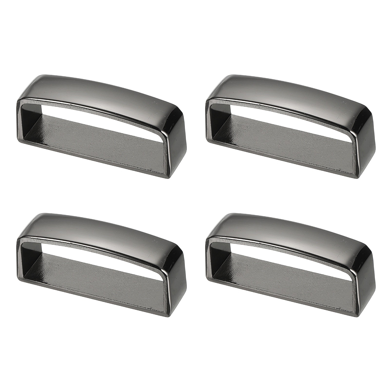 4Pcs 1-3/8 Inch 40mm Belt Loop Keepers Alloy Belt Men’s Buckle Black