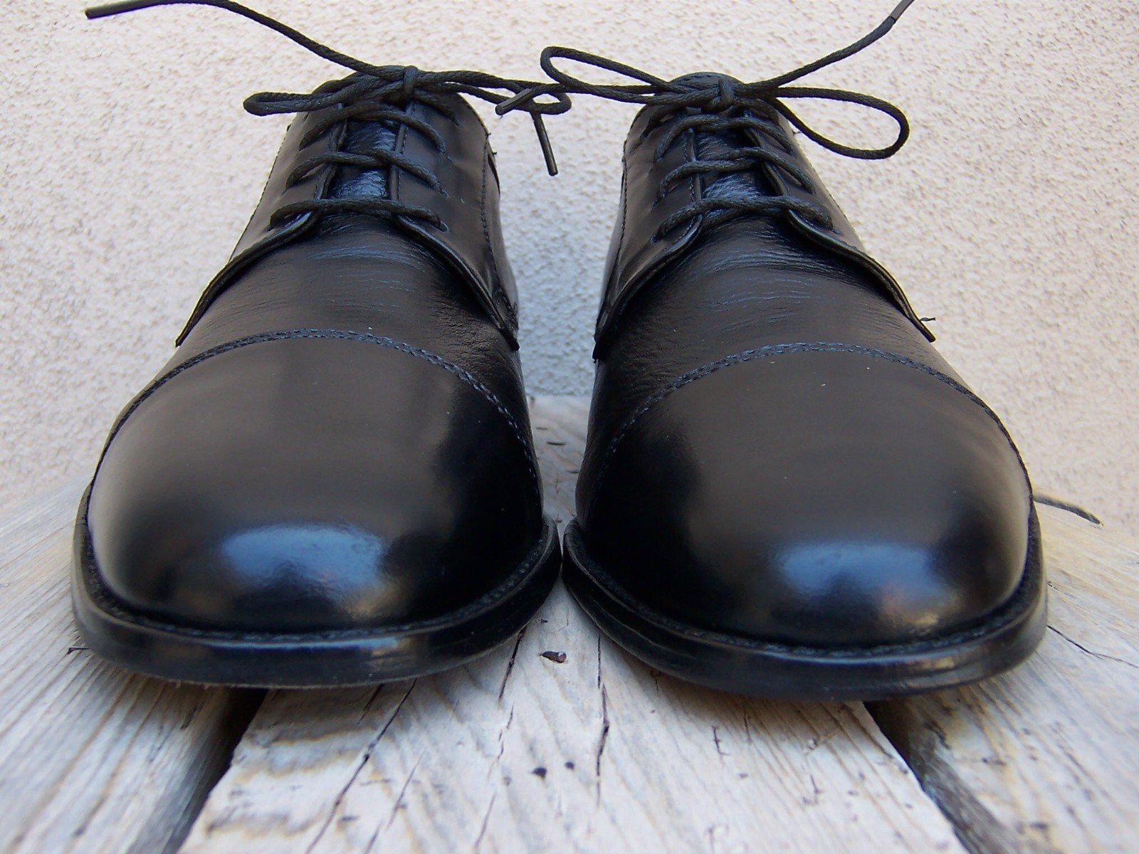 JOHNSTON MURPHY Mens Casual Dress Shoes Black Deerskin Leather Oxfords Size 10M