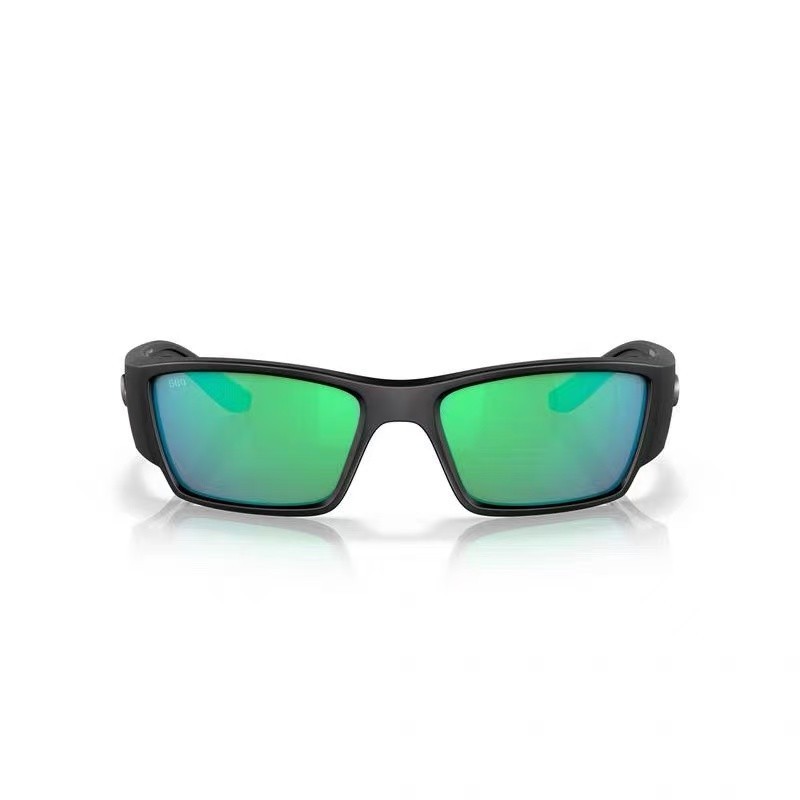 Costa Del Mar Rinconcito Matte Black Green Mirror Polarized 580P Sunglasse