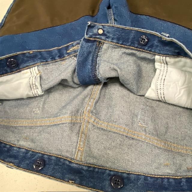 Wrangler Pro Gear 42×30 Double Front Work Jeans Suspender Buttons Utility
