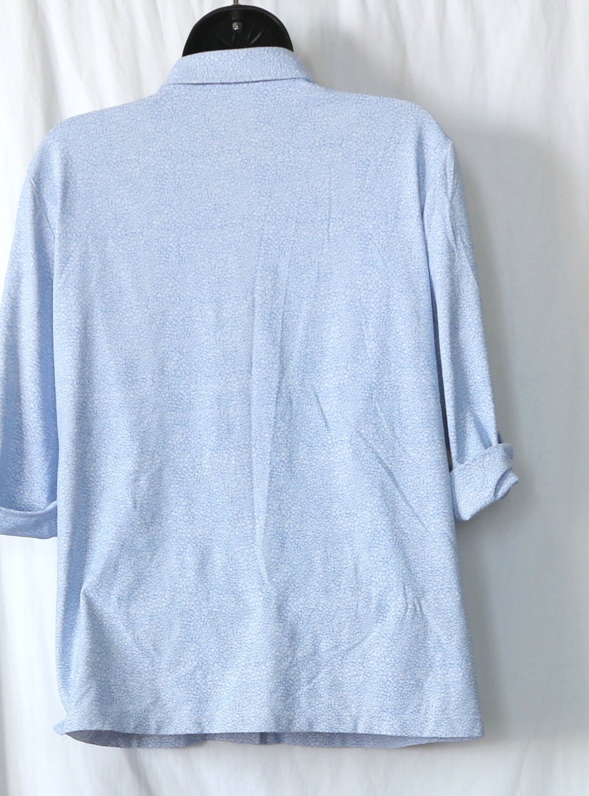 J. MCLAUGHLIN Blue Print Catalina Cloth Blse 42 In Chst 25 In Lng Sz L EXC