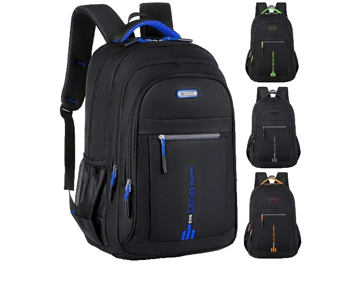 Men’s Backpack laptop Travel School Bag Large Capacity Black Waterproof Universi