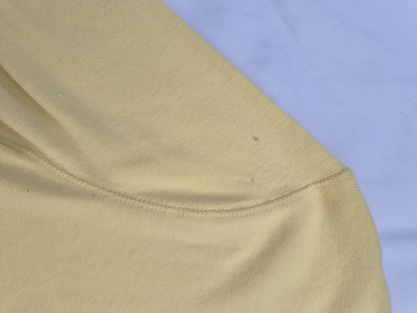 Vintage Old Navy TShirt Womens Large Butter Yellow 1/2 Sleeve 100% Cotton