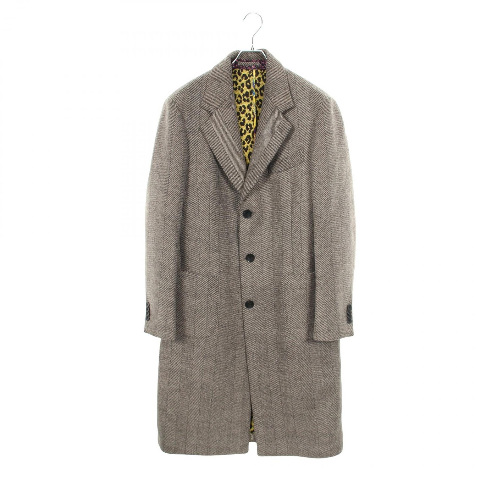 ETRO Herringbone Wool Silk Alpaca Coat – DUTY FREE
