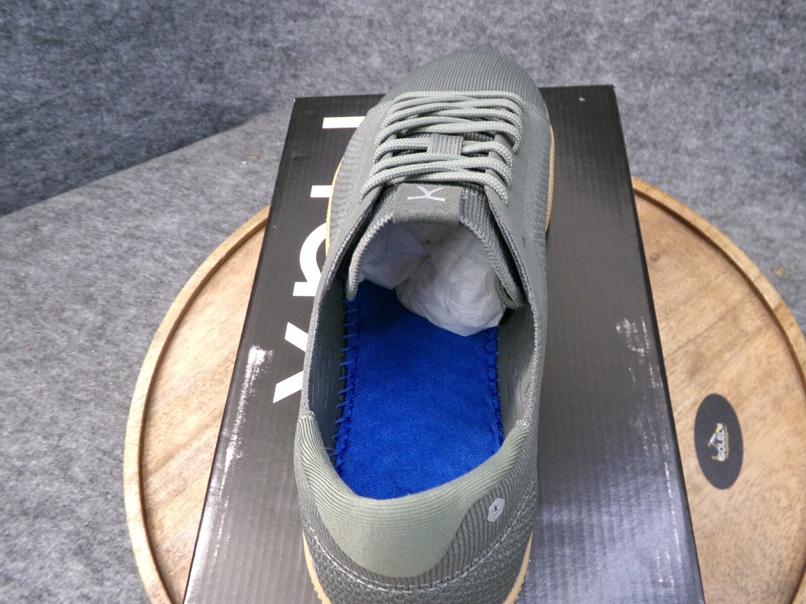 Flux Adapt Trainer Olive Gum Barefoot Athletic Knit Shoes Sneakers Mens Size 10