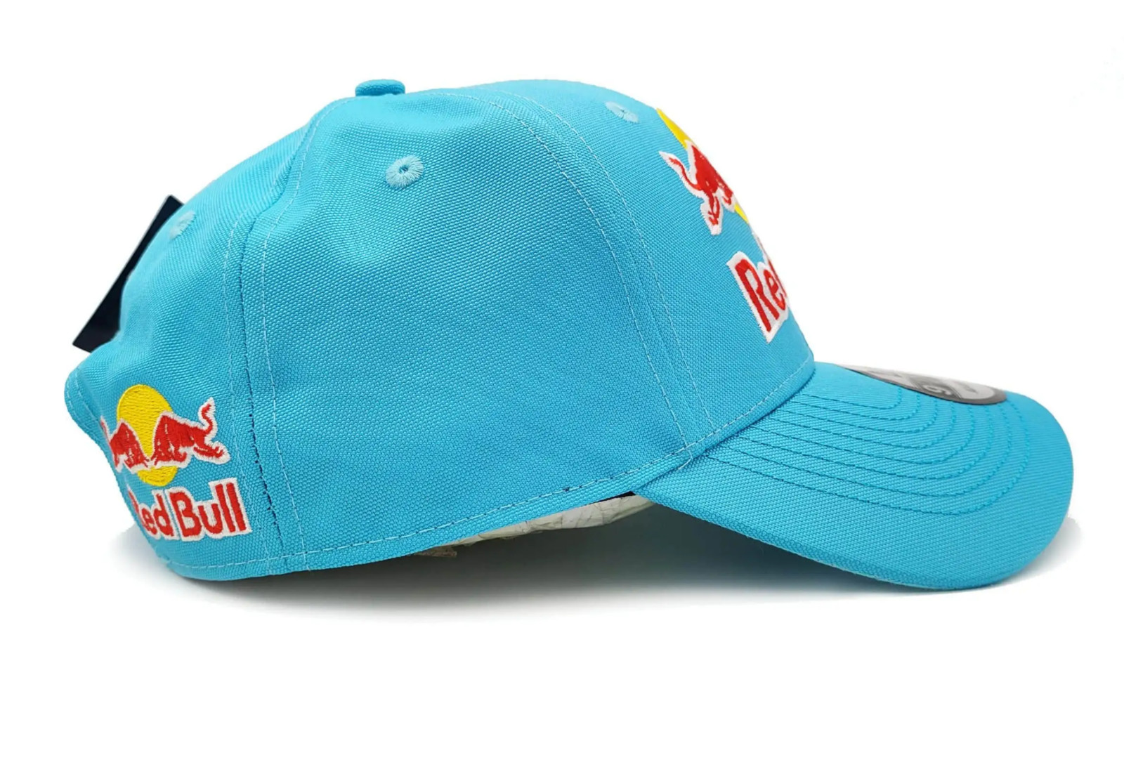R- Turquoise Red Bull Canvas Baseball Cap. Racing. F1. MotoGP. Supercross
