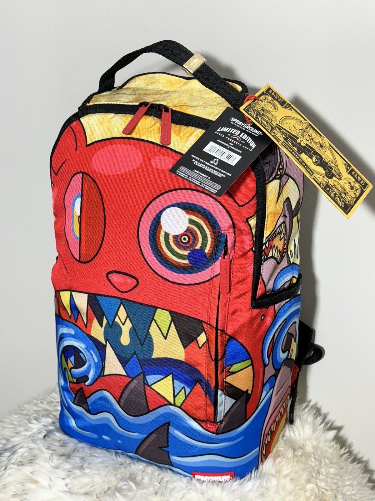 SPRAYGROUND TRIPPY WORLD SG (DLXSR) BACKPACK LIMITED EDITION SOLD OUT EVERYWHERE