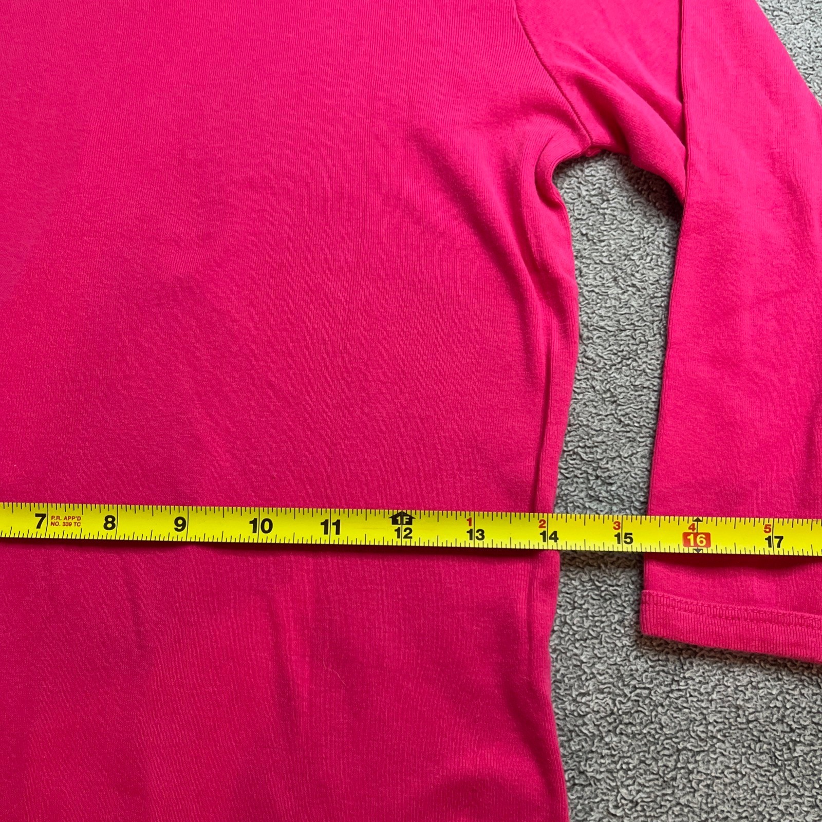 Ralph Lauren Sport Womens pink polo 100% cotton Long Sleeve size Medium B176