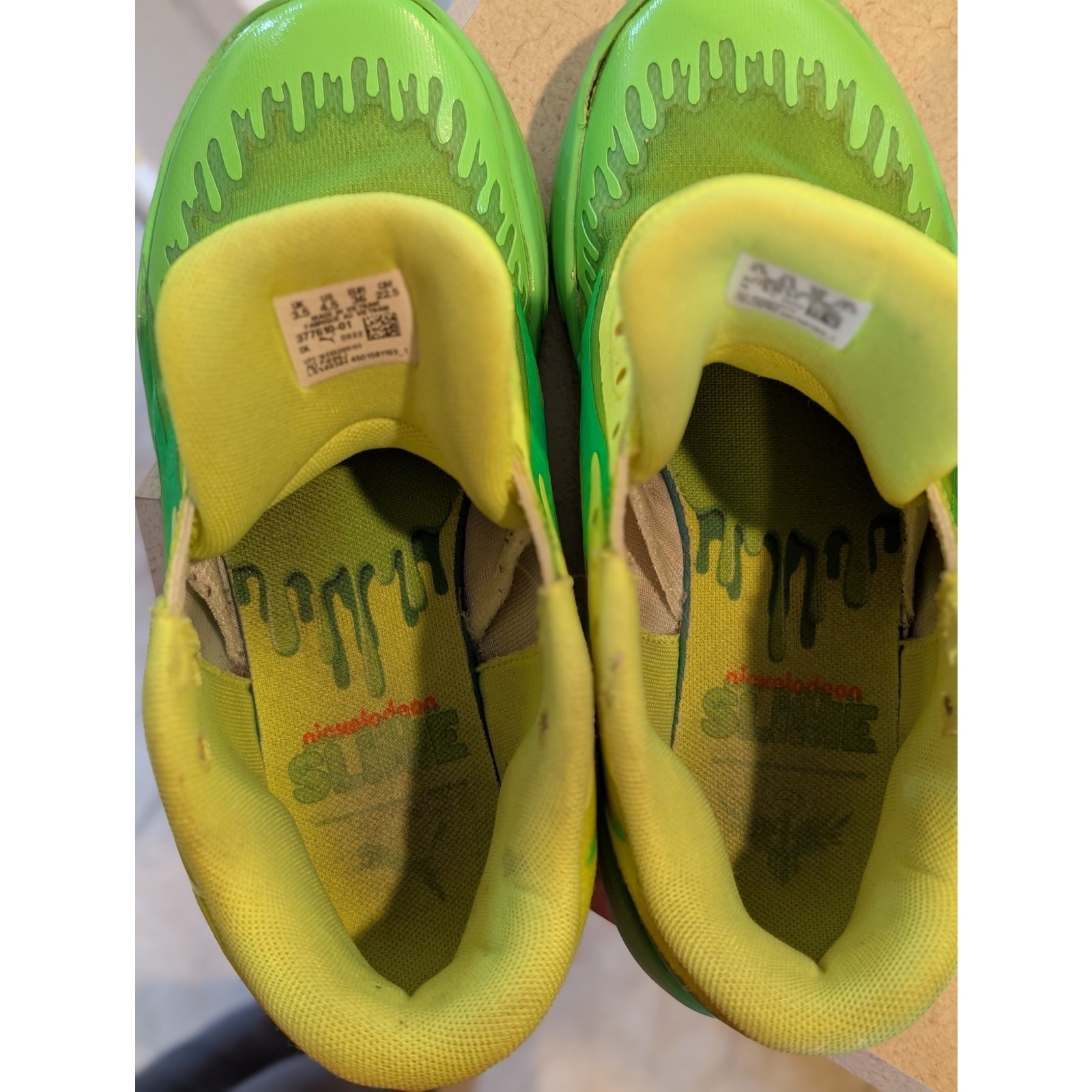 Rare Nickelodeon x Puma LaMelo Ball MB.02 ‘Slime’ Shoes Sneakers Kids 4.5