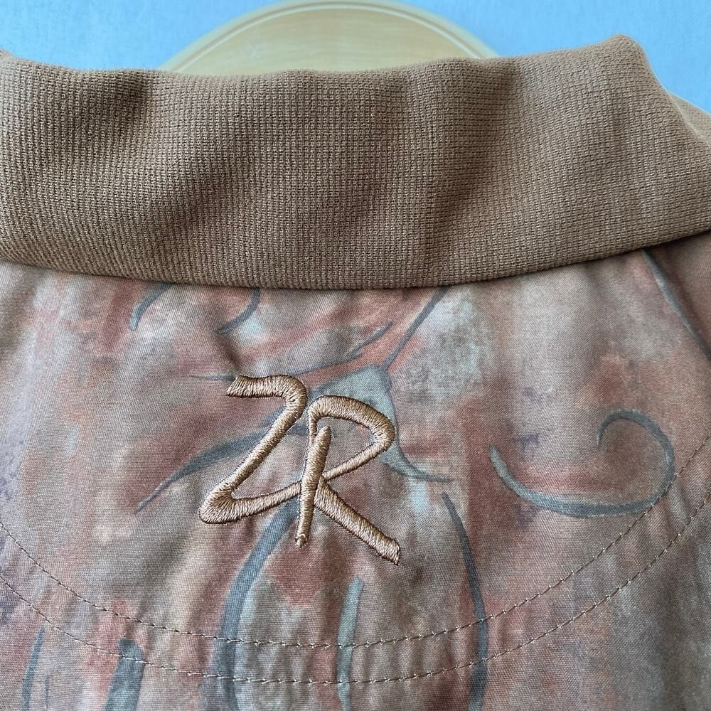 VTG 90s Zero Restriction Womens Golf Jacket M Brown Old Money Outdoor Made InUSA