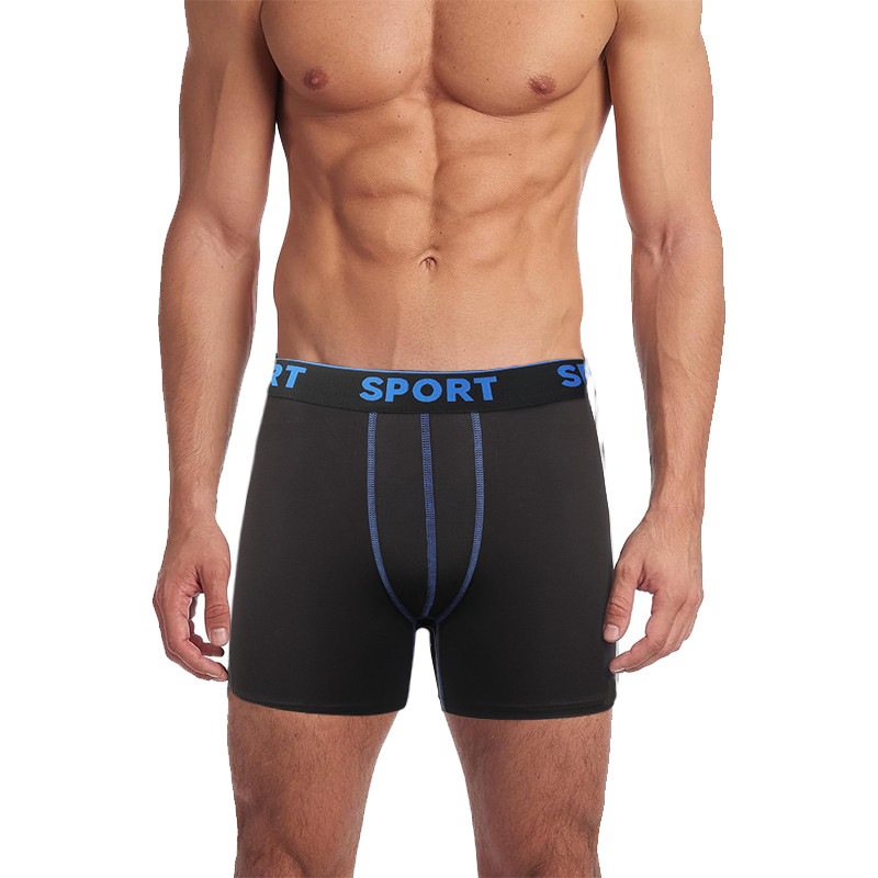 4 Pack Men Anti Chafing Underwear Boxer Briefs Moisture Wicking Lightweight Soft