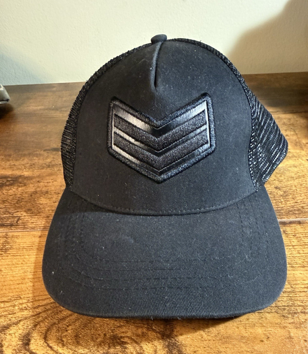 Black Trucker Hat Men’s Solid Casual Mesh Back Adjustable One Size Fits