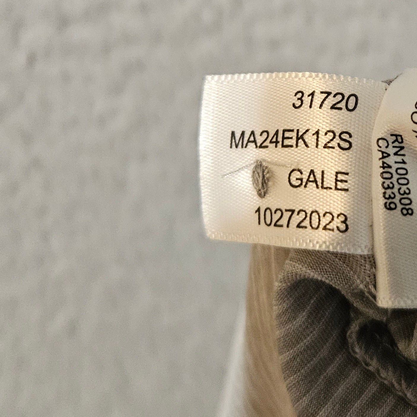 Peter Millar Men’s Size 2XL Gale Grey Striped Halford Performance Jersey Polo