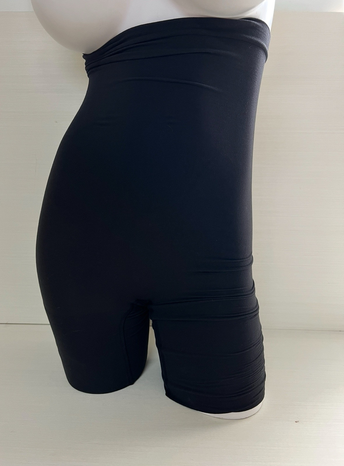 NWB SPANX Higher Power Tummy Control Shorts Womens Very Black 3-pack Size L