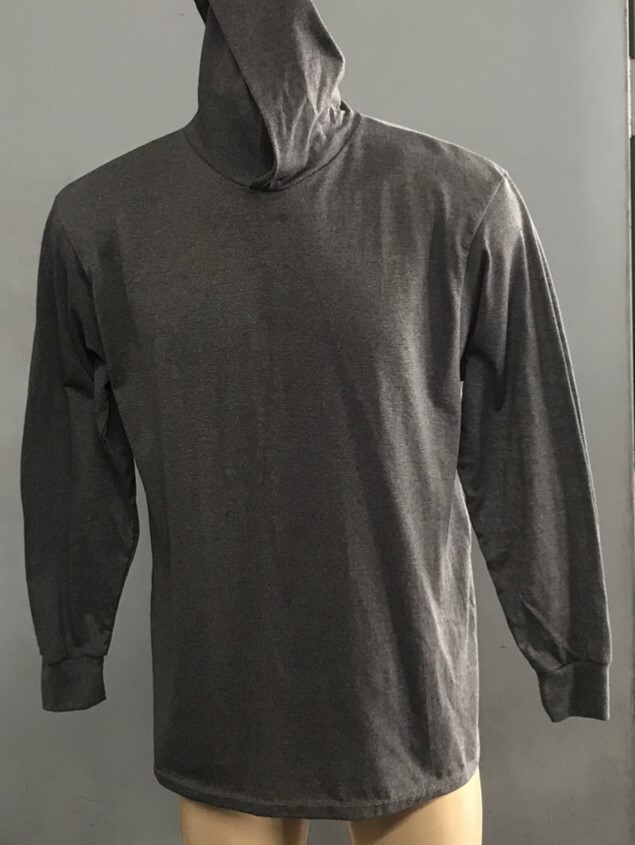 MEN HOODED T SHIRT LIGHT WEIGHT OUT DOOR WORK HOODIE LONG SLEEVE ACTIVE T-SHIRT