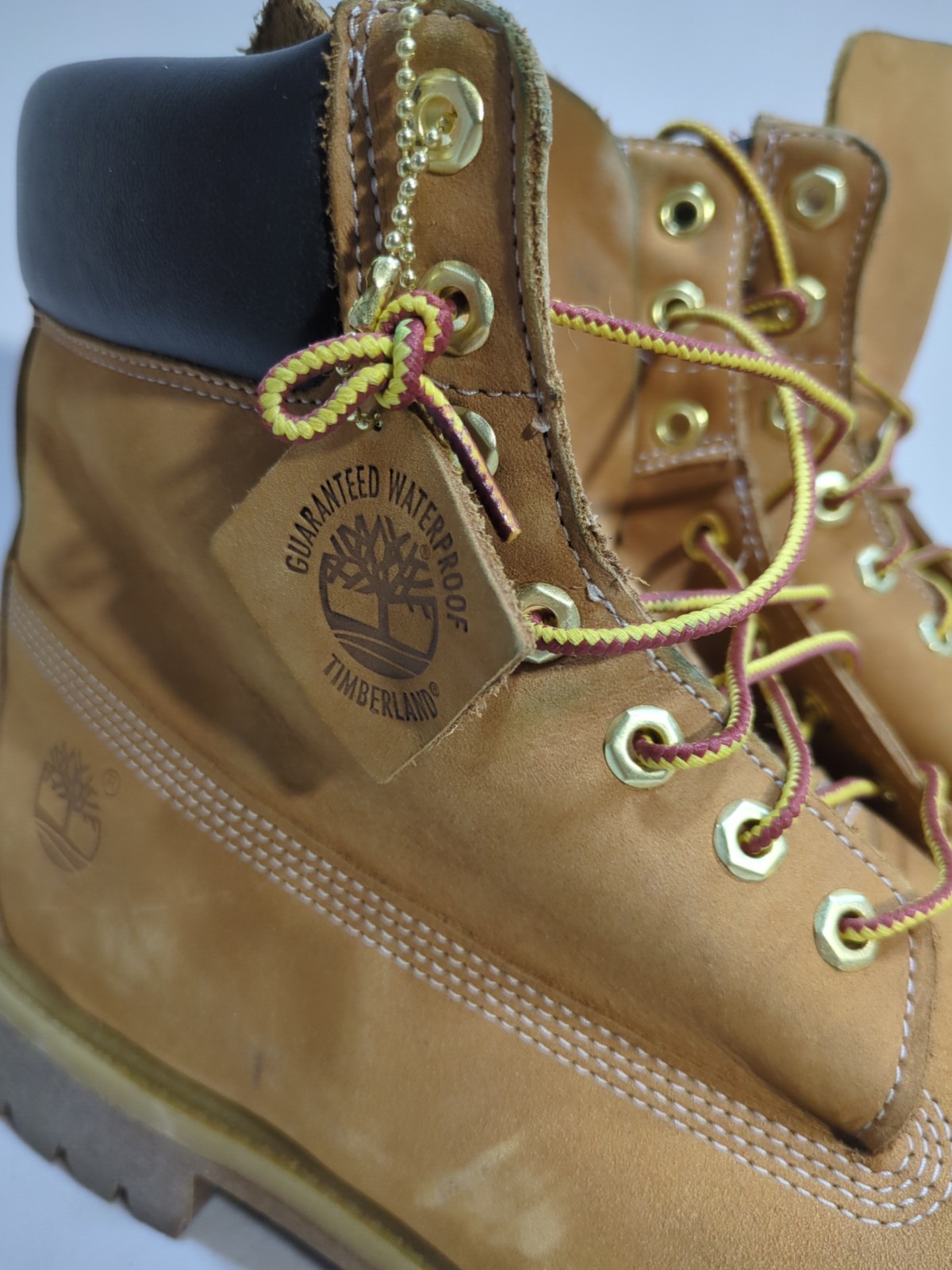 Timberland Mens 6 Inch Boot Wheat Nubuck Premium 10061 Size 14 M