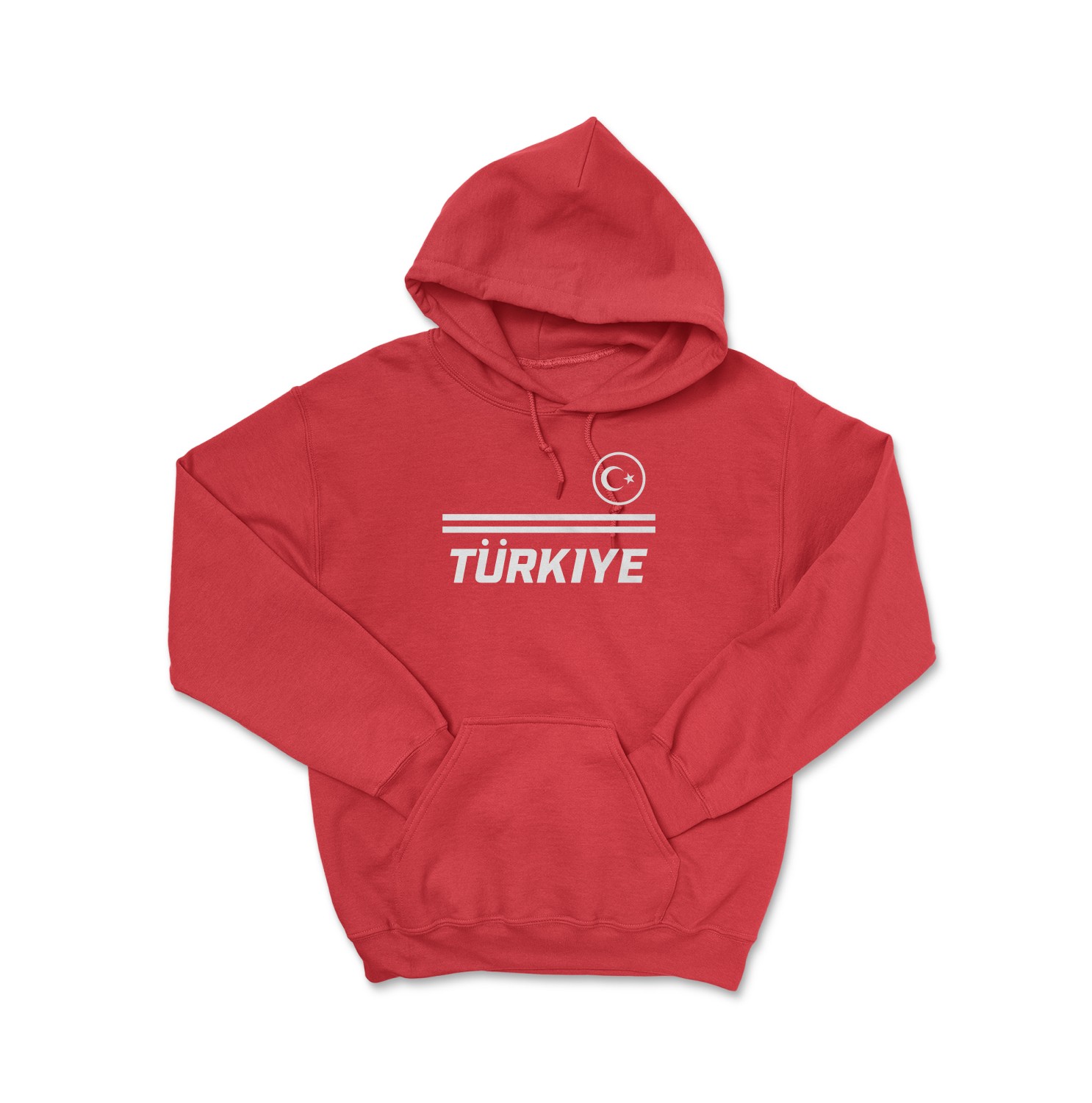 Turkiye Soccer Fans Yildiz 11 Jersey Style Unisex Hooded Sweatshirt