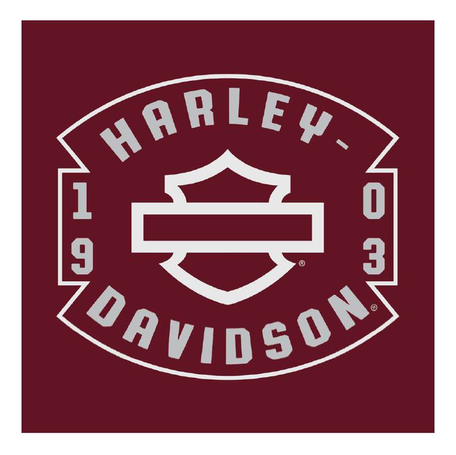 Harley-Davidson Men’s Captain Short Sleeve Chest Pocket Cotton T-Shirt, Maroon