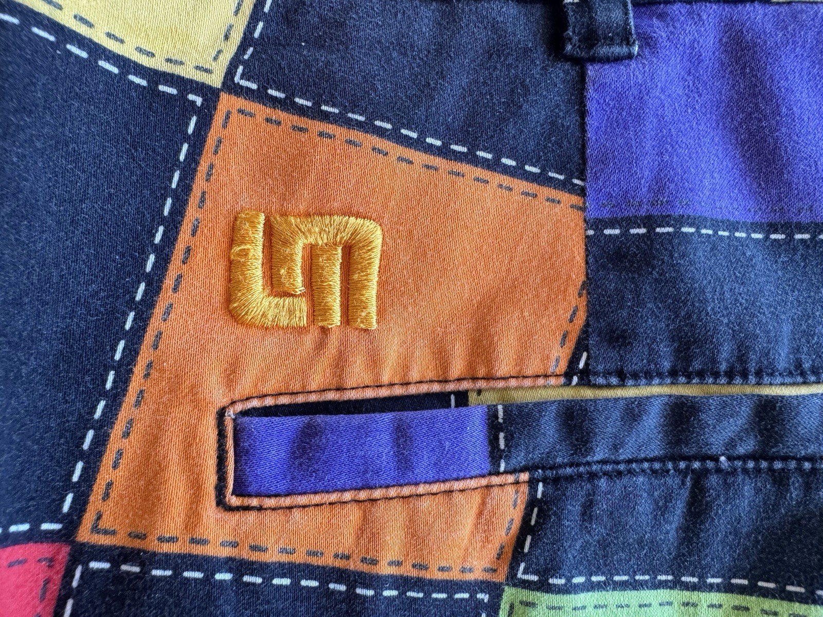 Loudmouth Men’s Golf Pants Sz 34 LOT Of 3 Pink Tiger & Rainbow& Blue Checkered