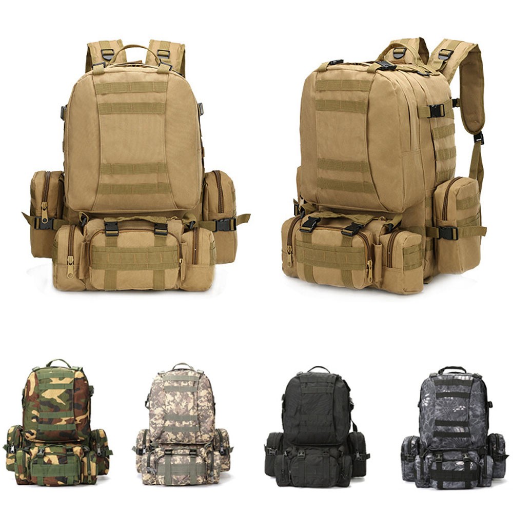 75L Military Tactical Backpack Large Army 3 Day Assault Pack Molle Bag Rucksack