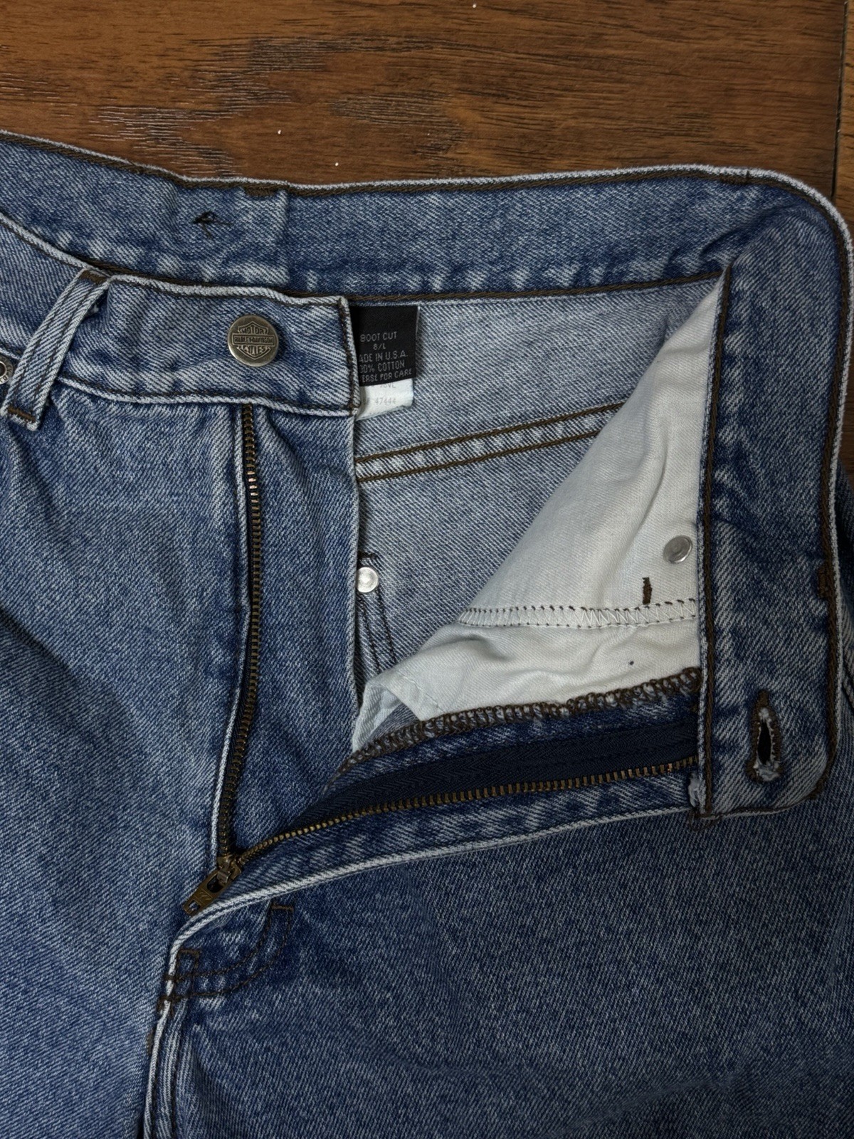Vintage Harley-Davidson Boot Cut Jeans Size 8/L
