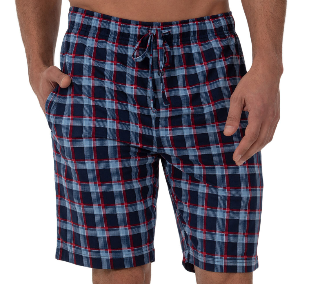 Fruit of the Loom Sleep Lounge Shorts Beyond Soft Knit 2 Pack Blue Men’s M-5XL