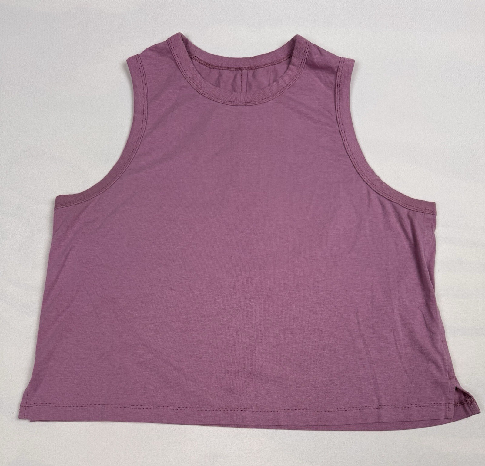 Lululemon Classic-Fit Cotton-Blend Tank Top Purple Women’s 8 Retail $48